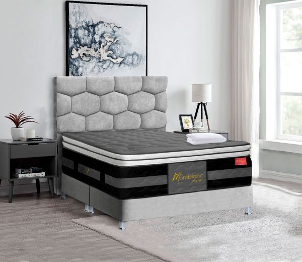 COMBO BI CONFORT + BASE CAMA + CABECERO EGIPCIO + LENCERÍA - Imagen 2