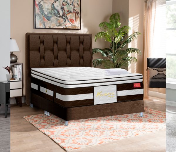COMBO BI CONFORT + BASE CAMA + CABECERO PRAGA + LENCERÍA - Imagen 2