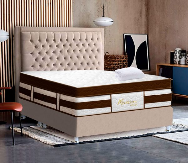 COMBO VETTA + BASE CAMA + CABECERO CAPITONEADO+ LENCERÍA